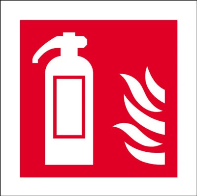 JanSan Fire Safety Signal 100mm x100mm Rigid