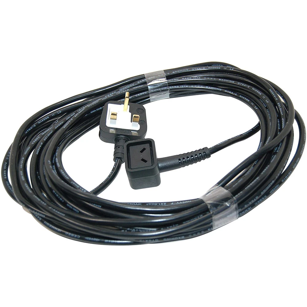  Numatic 236009 Vacuum Power Cable 2 Core Black 10m