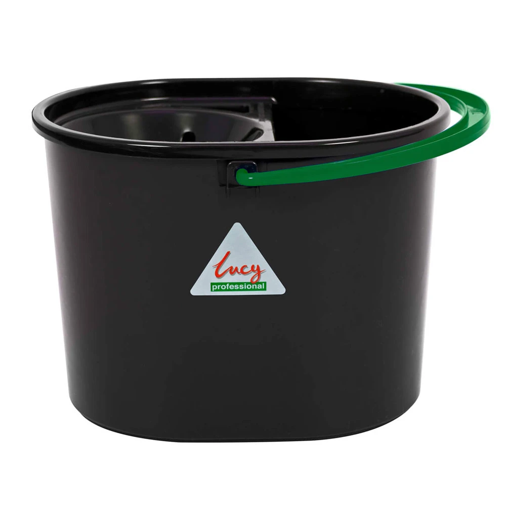  JanSan Recycled Oval Bucket & Wringer 5L Green