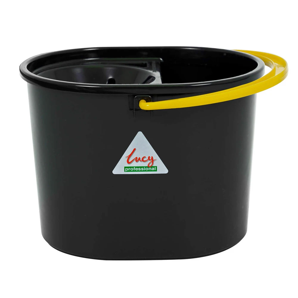  JanSan Recycled Oval Bucket & Wringer 5L Yellow