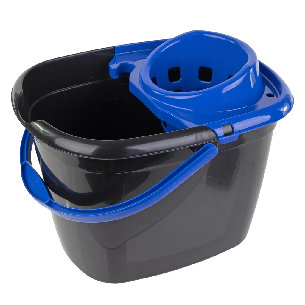 JanSan Recycled Bucket &amp; Wringer 14L Blue