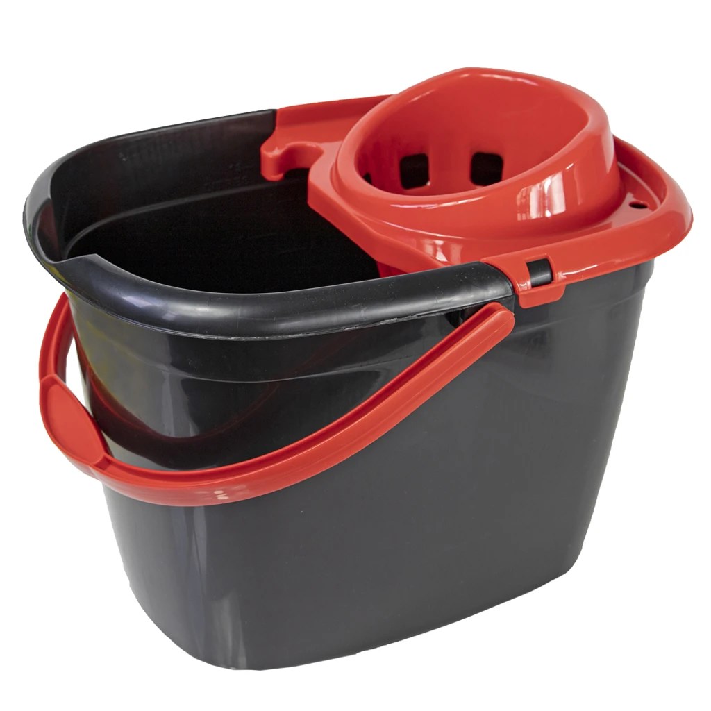 JanSan Recycled Bucket &amp; Wringer 14L Red