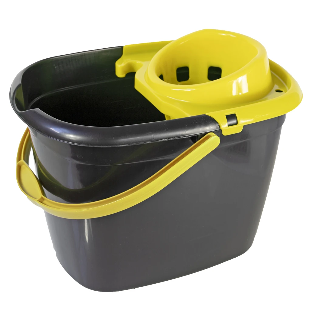 JanSan Recycled Bucket &amp; Wringer 14L Yellow