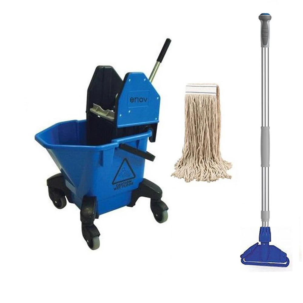 JanSan Kentucky 20L Bucket &amp; Mop Set Blue 12oz