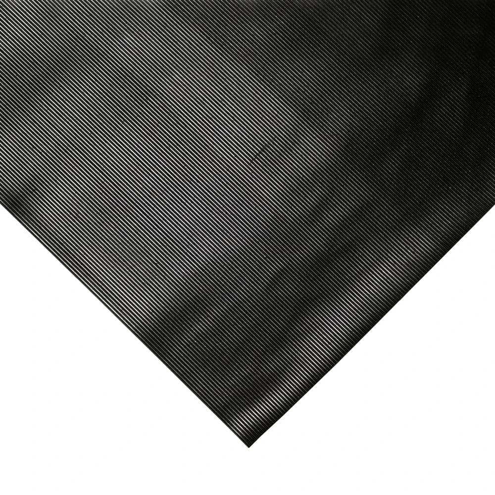 Coba Anti-Slip Fluted Rubber Mat Black 90cm x 3 Milimeter x 3 Meter