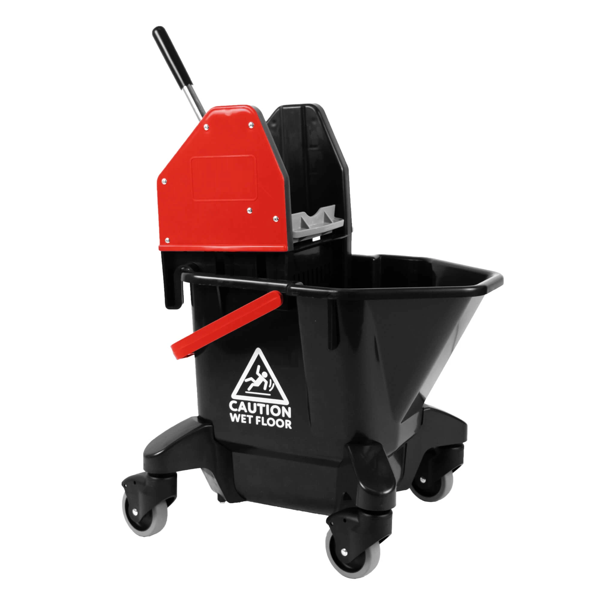 JanSan Recycled Kentucky Bucket &amp; Wringer 13 Litre Red