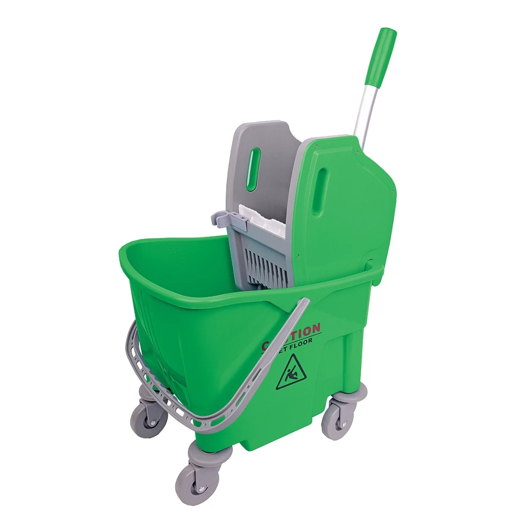 JanSan Buffalo Kentucky Bucket &amp; Plastic Wringer 25 Litre Green