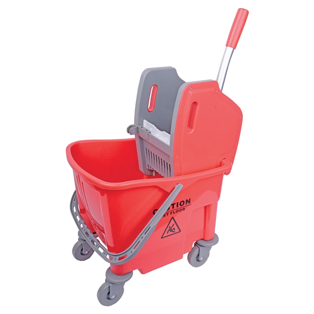  JanSan Buffalo Kentucky Bucket & Plastic Wringer 25 Litre Red