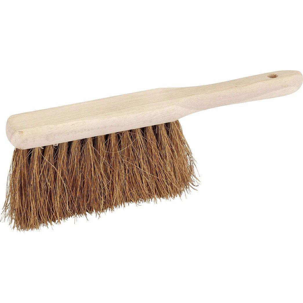 JanSan Wooden Banister Brush Soft Coco 11"