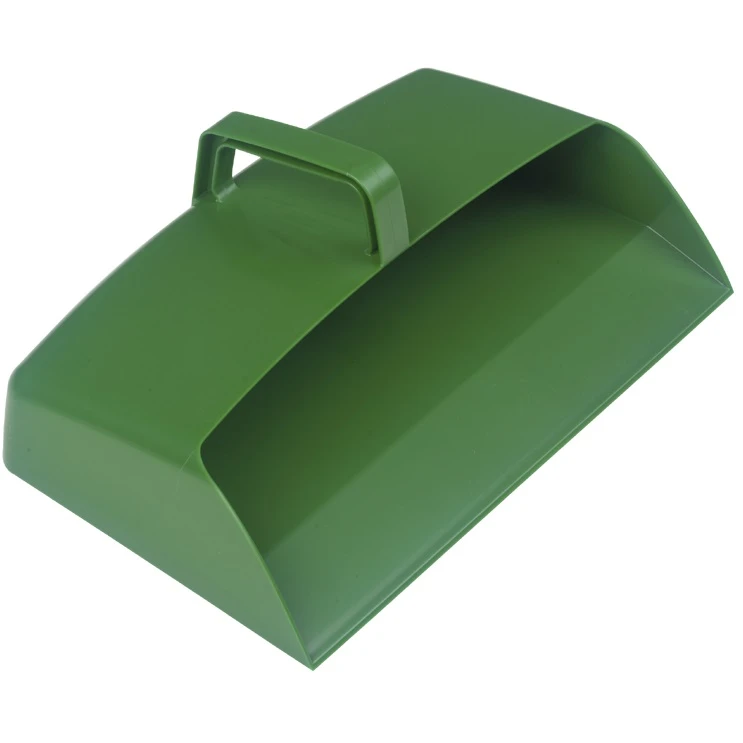 JanSan Enclosed Plastic Dustpan 12&quot; Green 