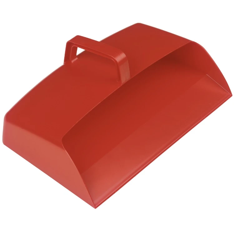  JanSan Enclosed Plastic Dustpan 12" Red 