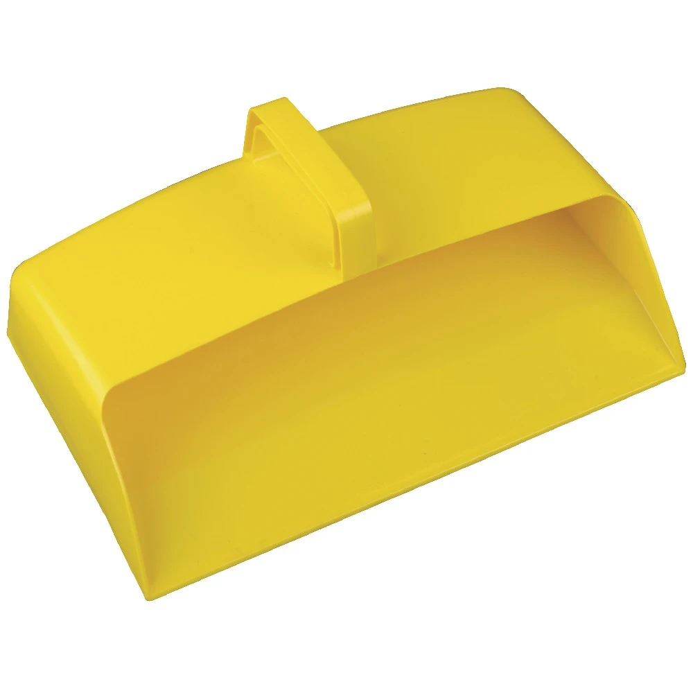 JanSan Enclosed Plastic Dustpan 12&quot; Yellow Yellow