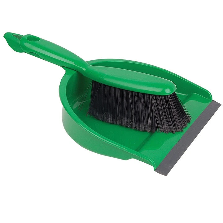 JanSan Dustpan & Brush Set Soft Green 