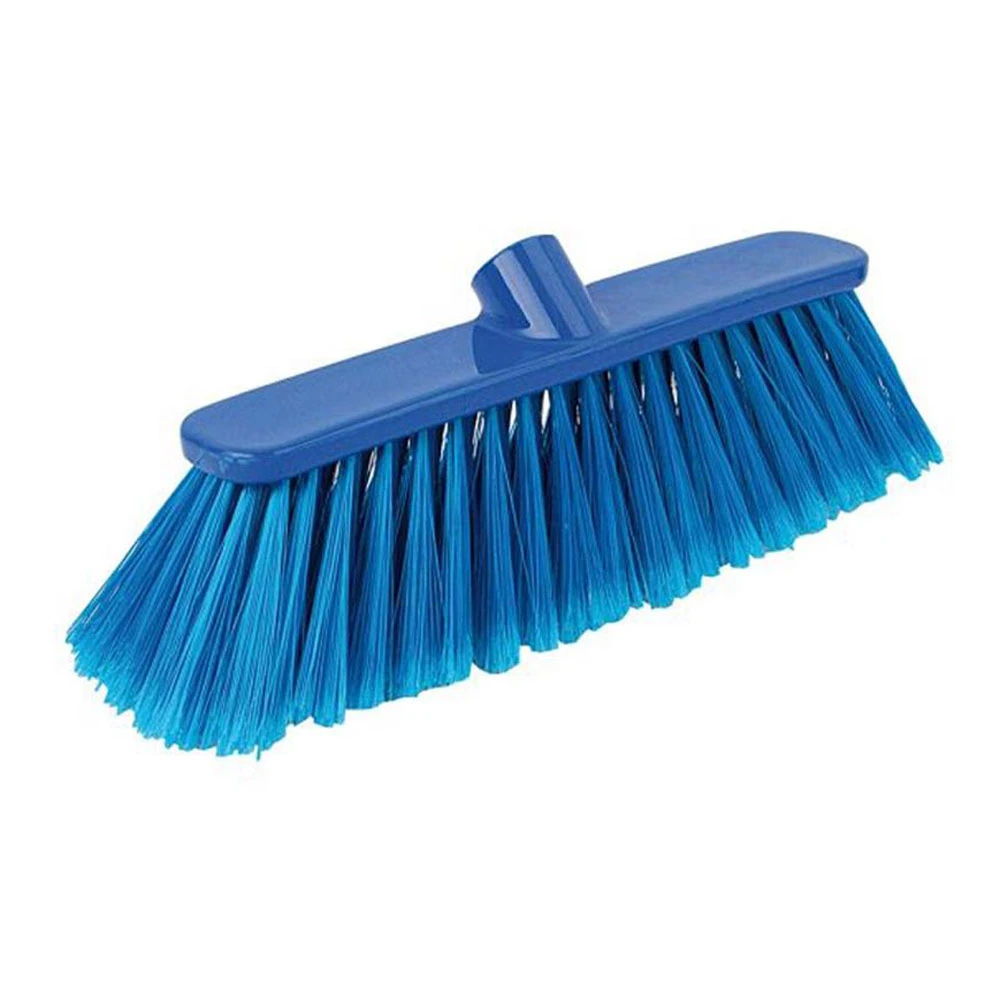  JanSan Poly Broom Head Soft Bristles Blue 