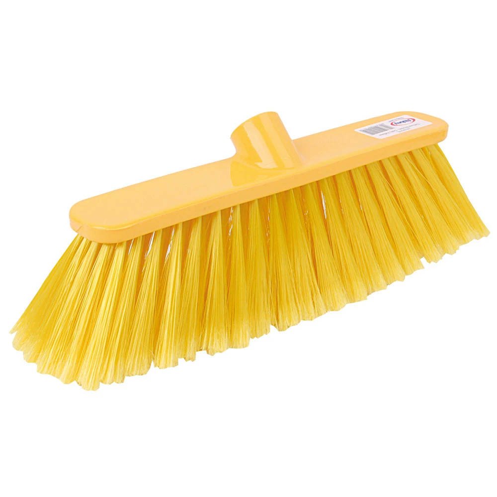 JanSan Poly Broom Head Soft Bristles Yellow