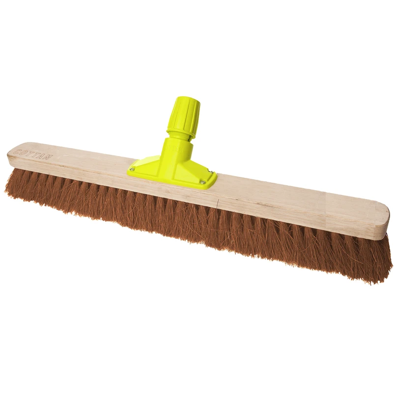 JanSan Premium Wooden Broom Head Soft Coco 24&quot;