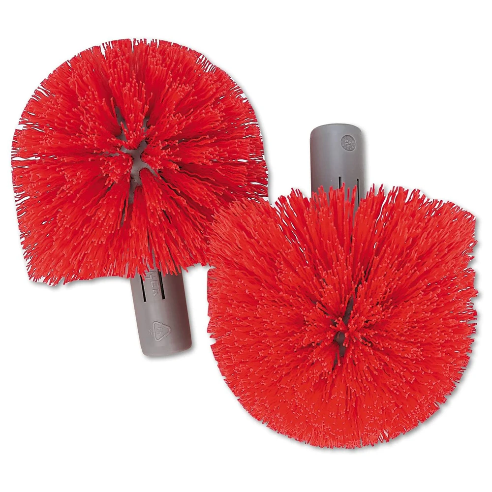  Unger BBRHR Ergo Toilet 2 Brush Heads Set Red