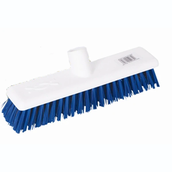 Hygiene Broom Head 12" Very Stiff Blue 