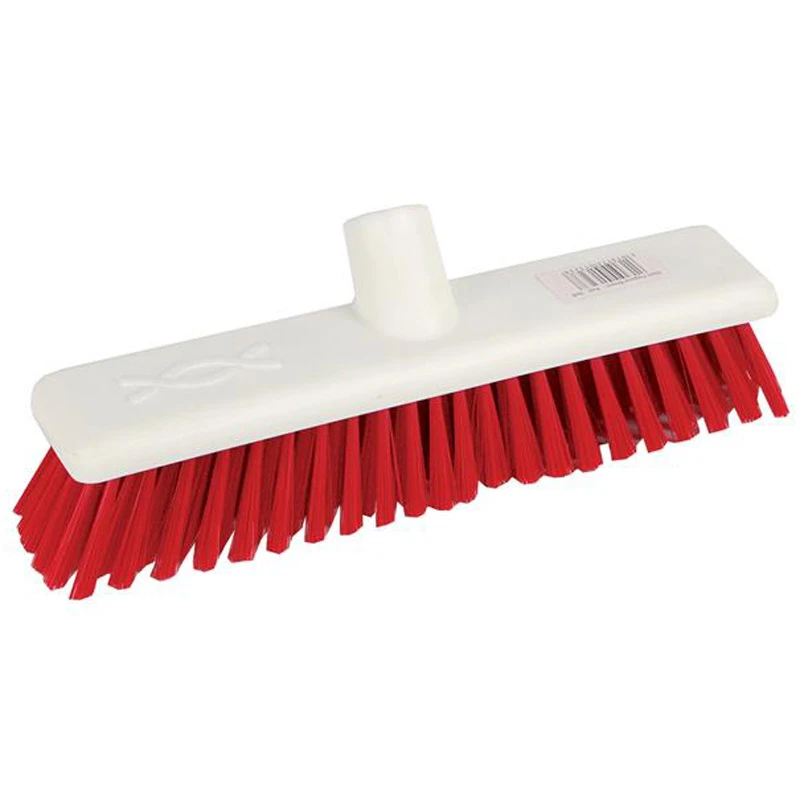  JanSan Broom Head Washable Soft Red 12" 30cm