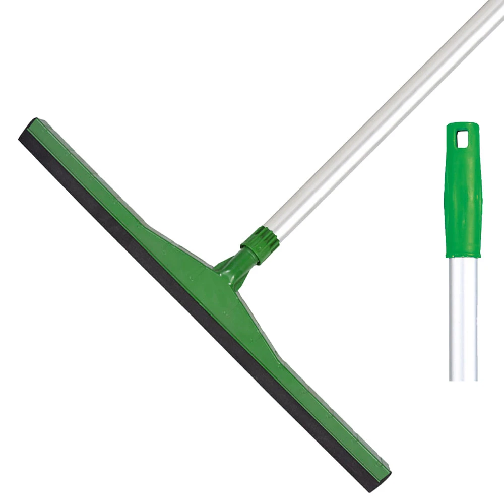 JanSan Hygiene Floor Squeegee &amp; Handle Green 18&quot;