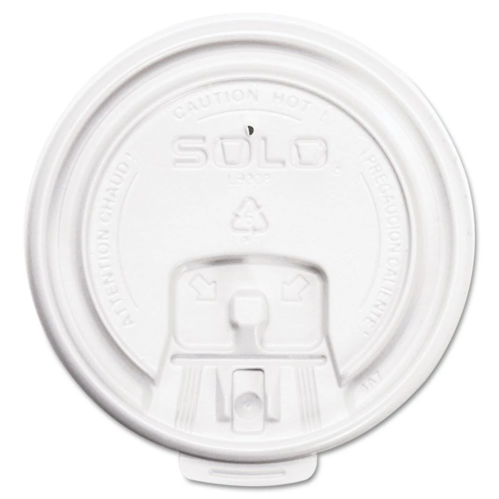  Solo LB3161 Lock Back Paper Cup Lid 12oz 