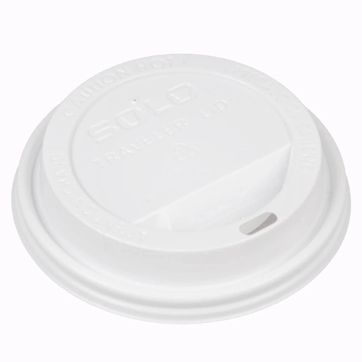  Solo TL36R Traveler Domed Paper Cup Lid White 12/16oz