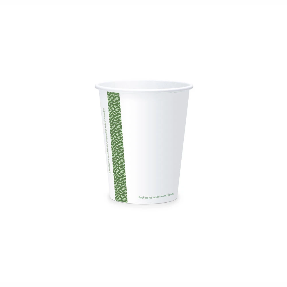  Vegware Green Leaf Cold Paper Cups 76 Series 9oz 265ml