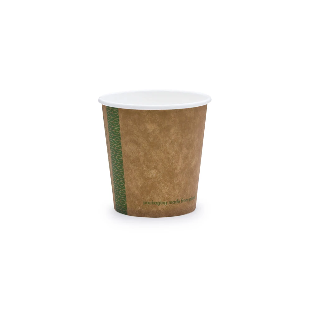  Vegware Kraft Single Wall Hot Paper Cups 62 Series 4oz 120ml