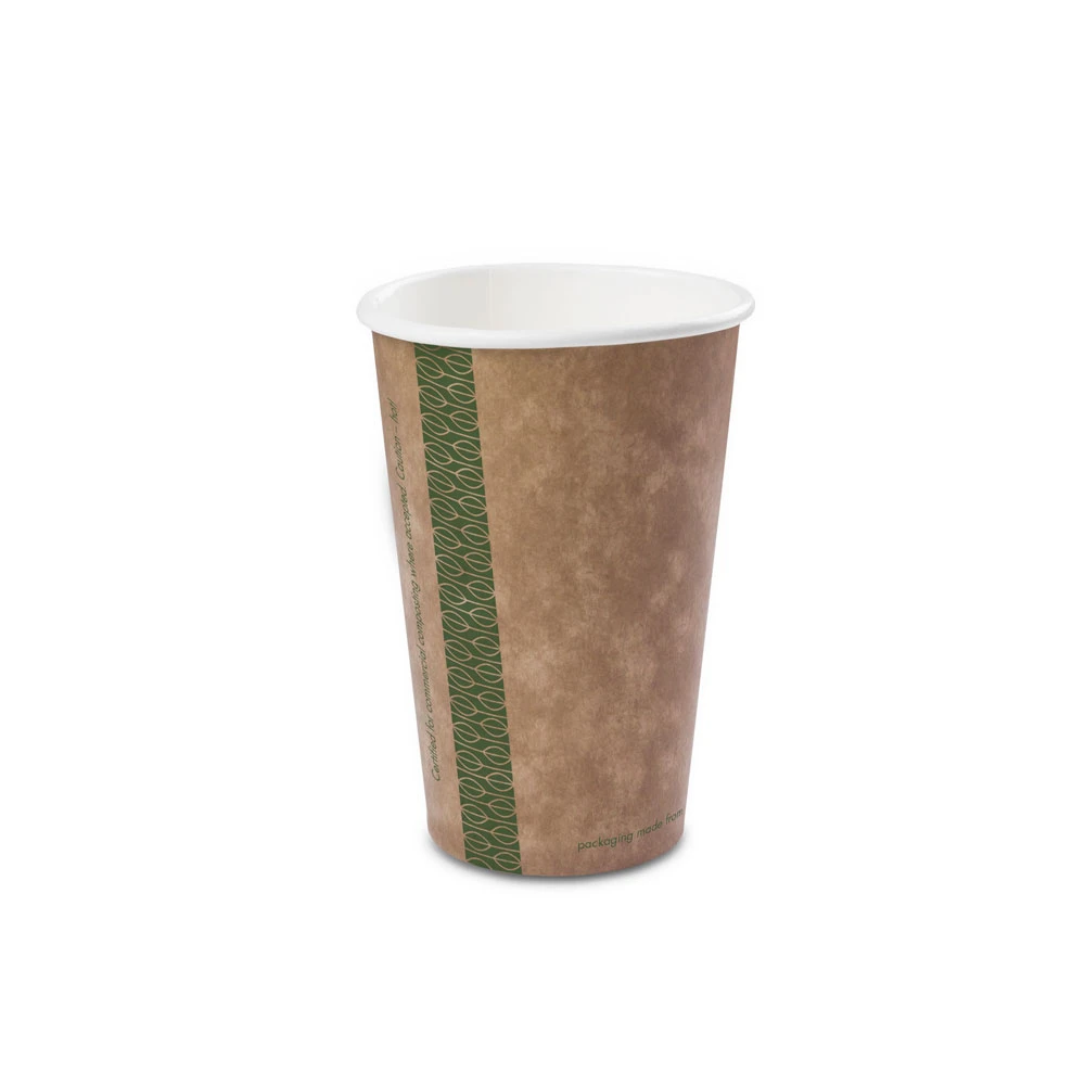  Vegware Kraft Single Wall Hot Paper Cups 89 Series 16oz 475ml