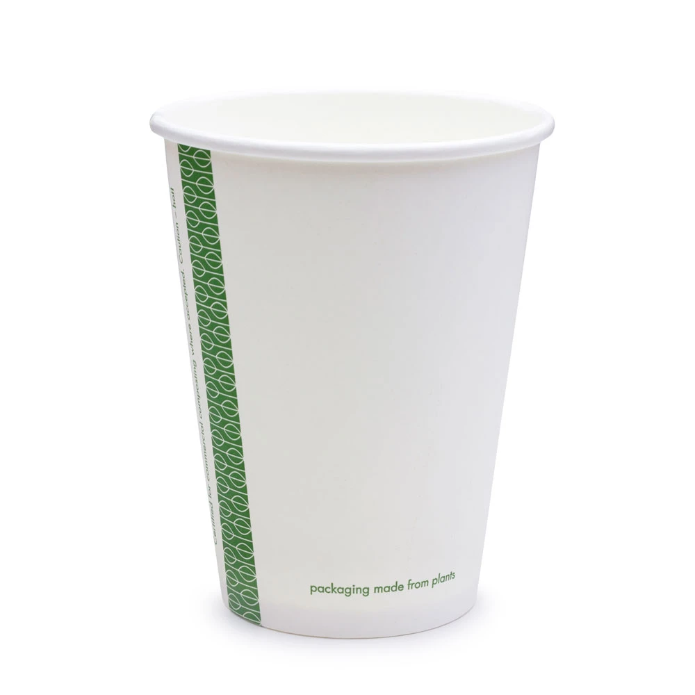 Vegware White Single Wall Hot Paper Cups 89 Series 12oz 355ml