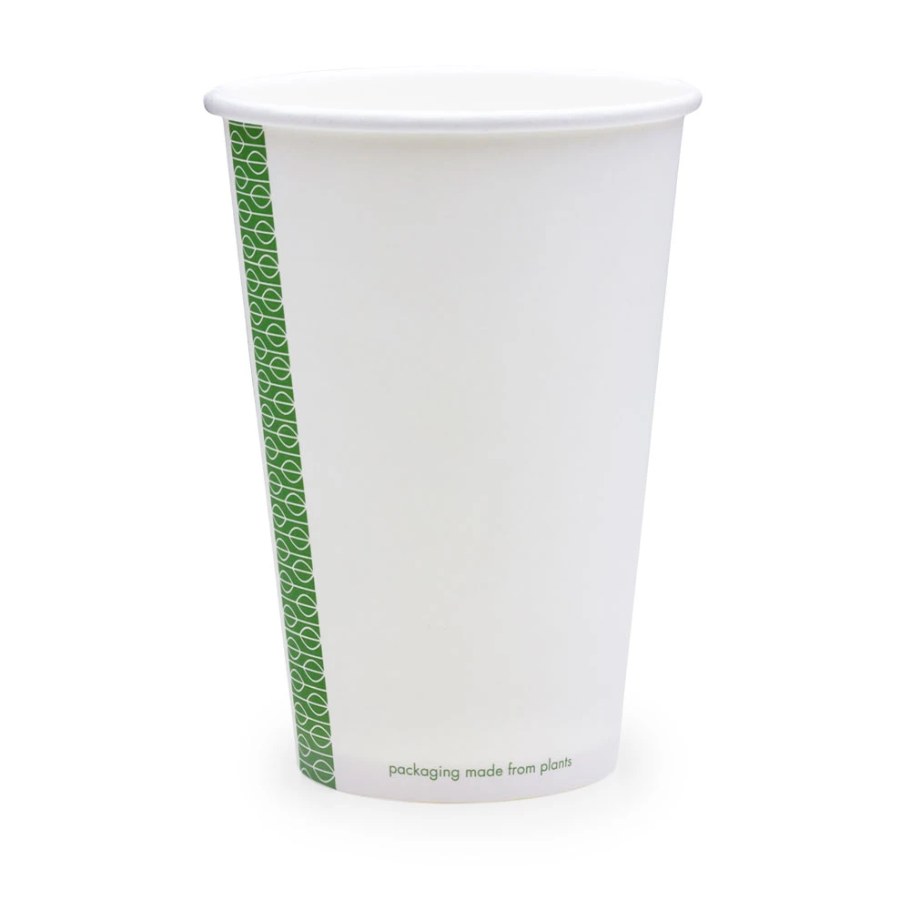  Vegware White Single Wall Hot Paper Cups 89 Series 16oz 475ml