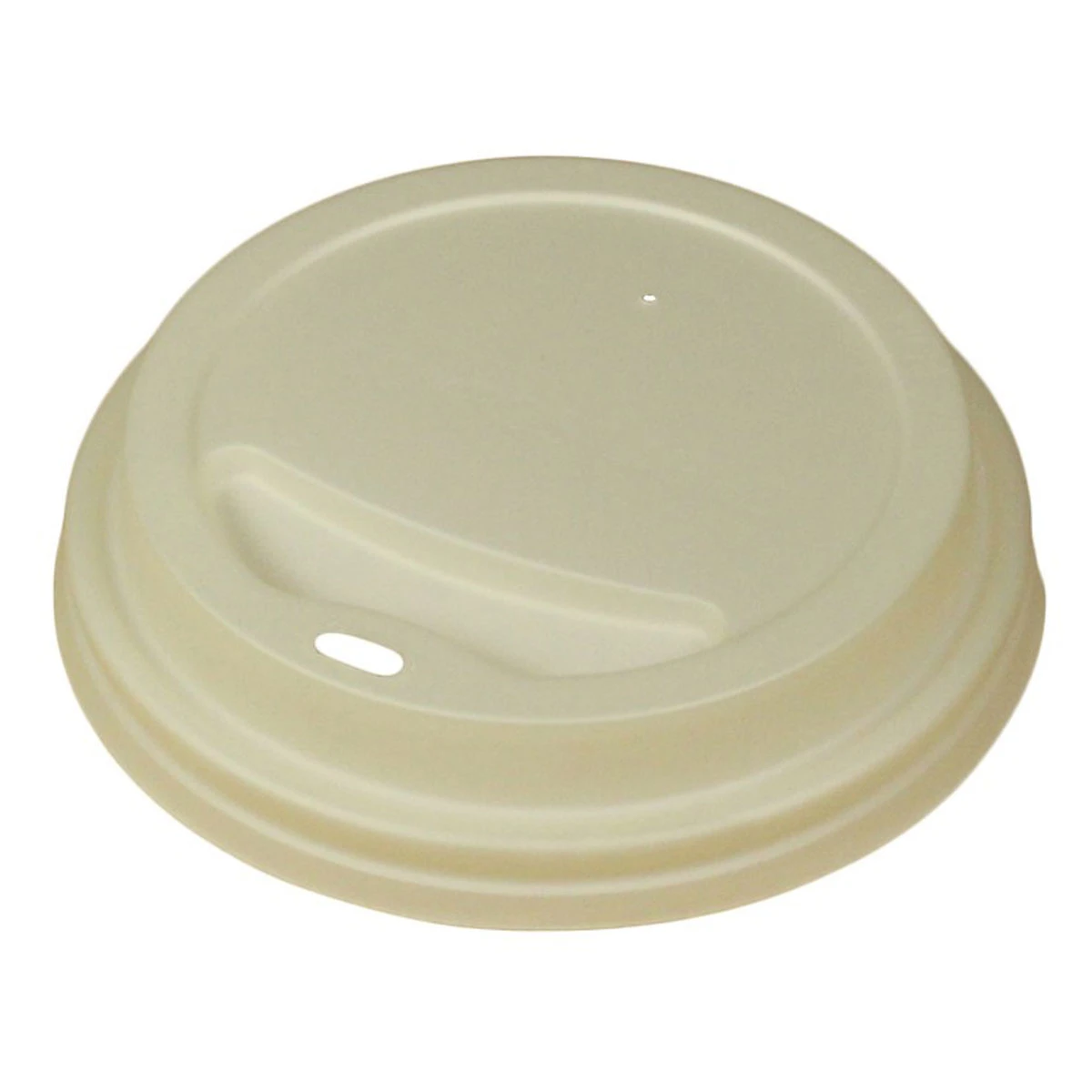  JanSan Compostable Lids White Fits 8oz Hot Cups