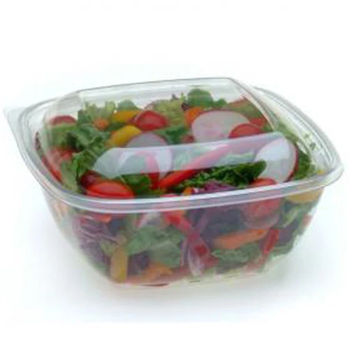 Sabert Classic Square Clear Bowls and Lids 8oz / 250ml