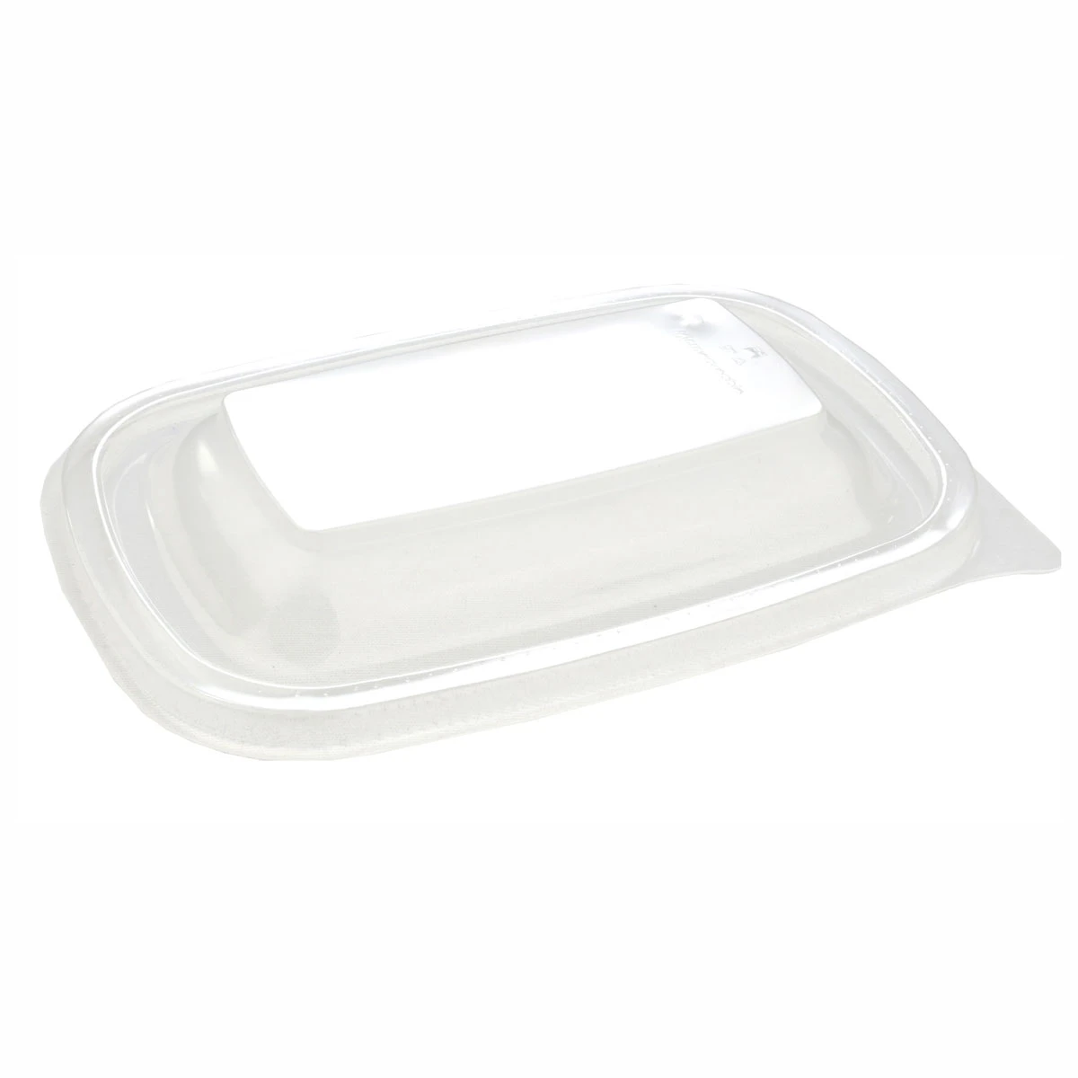 Sabert HOT52A71 Rectangular Microwavable Vented Lid Clear