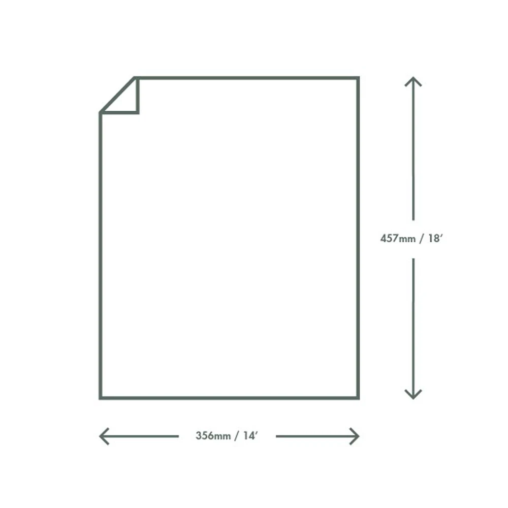 Vegware Compostable Waxed Kraft Deli Greaseproof Sheets 18" 45cm