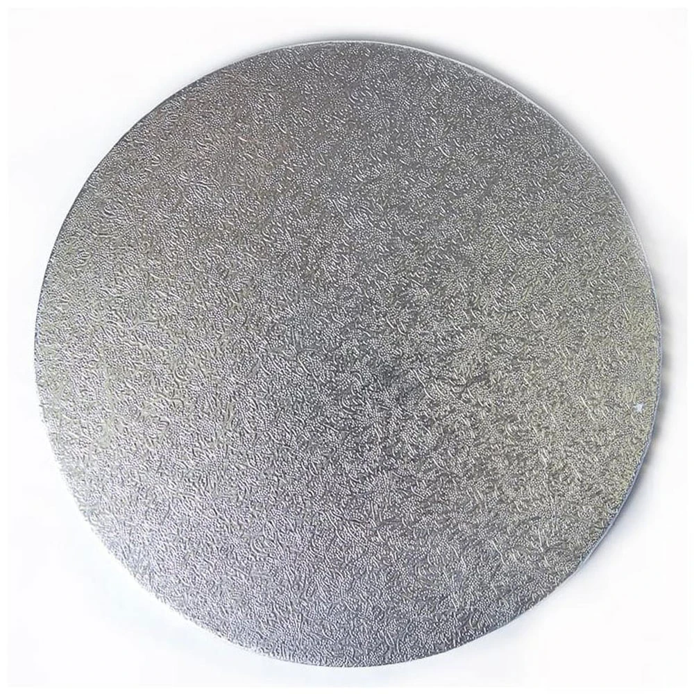 JanSan Silver Round 3mm Cake Board 25cm 