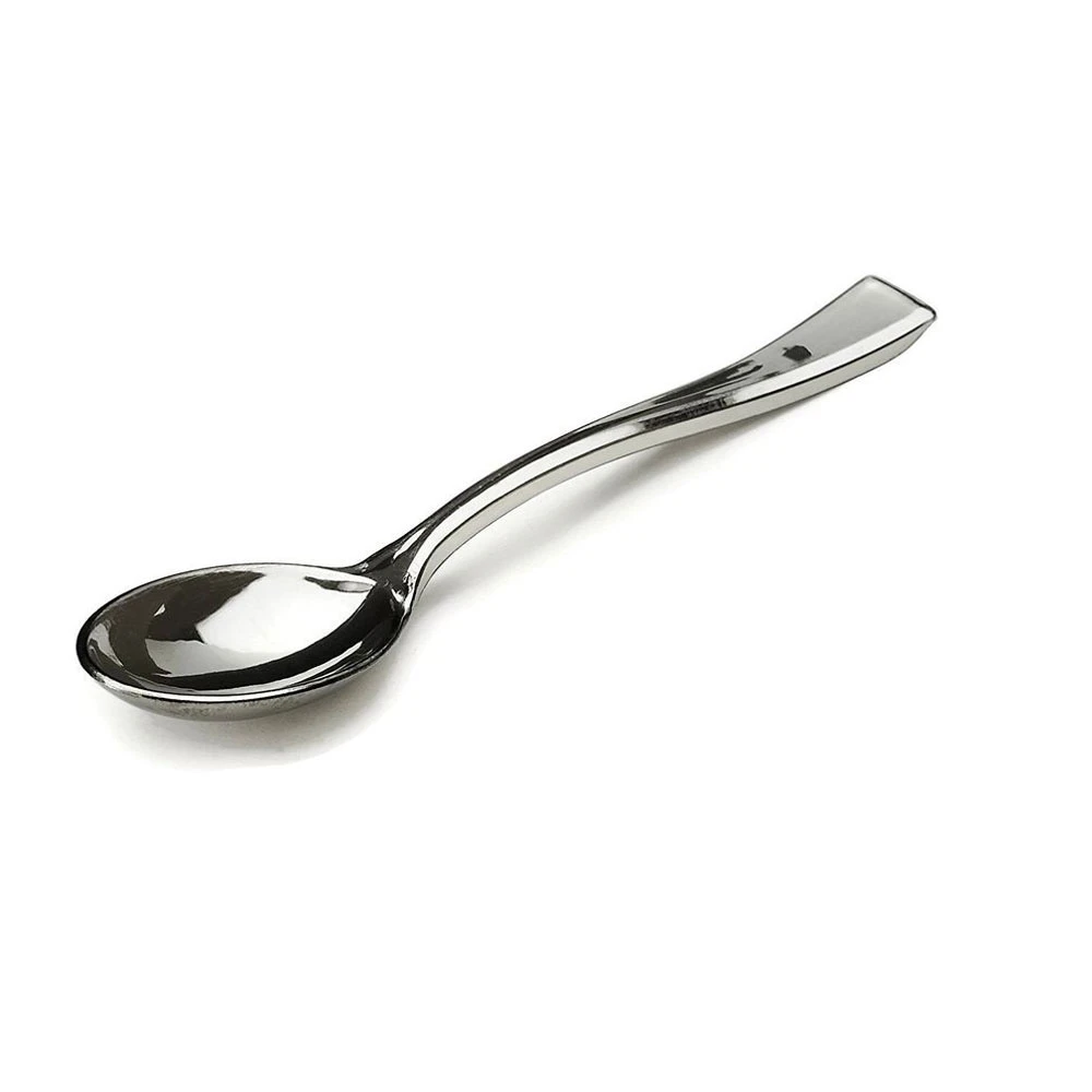 Sabert Mozaik Coffee Spoon Silver 5&quot; 13cm 