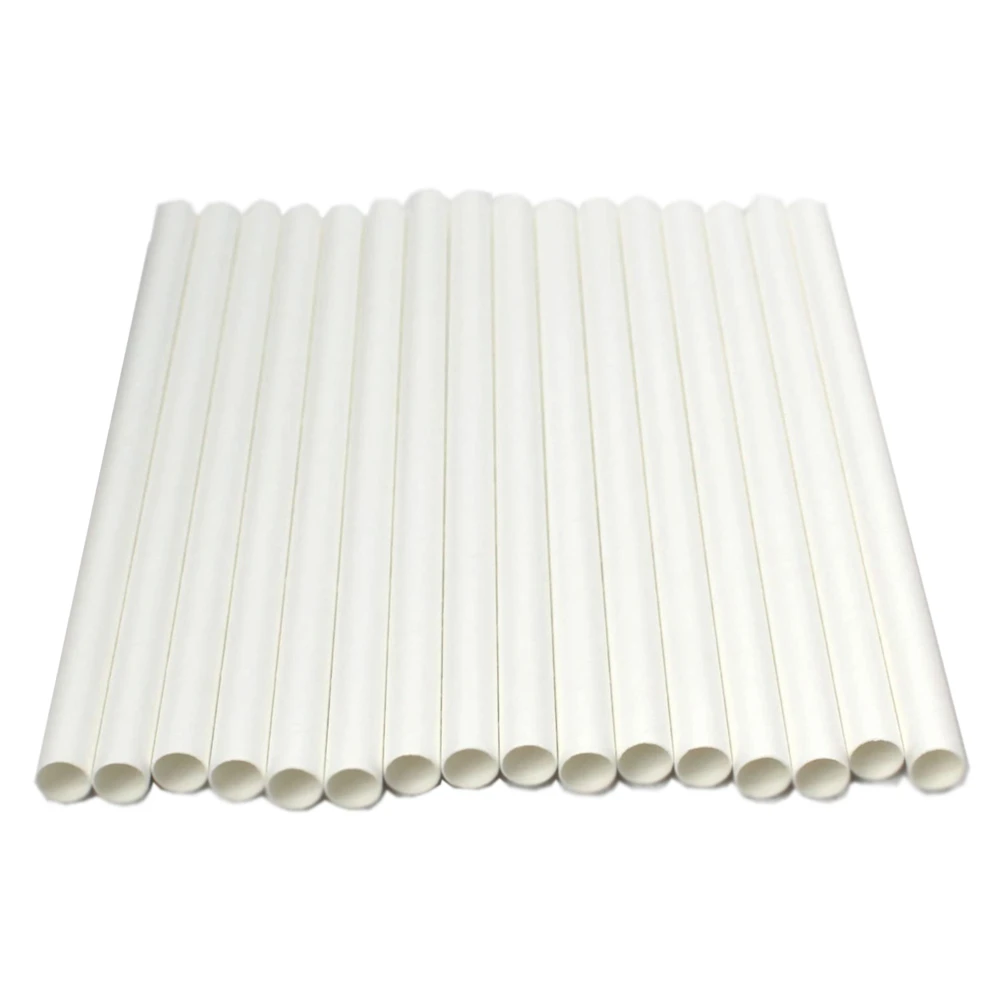 JanSan Jumbo Paper Straws 10mm Bore 210mm White