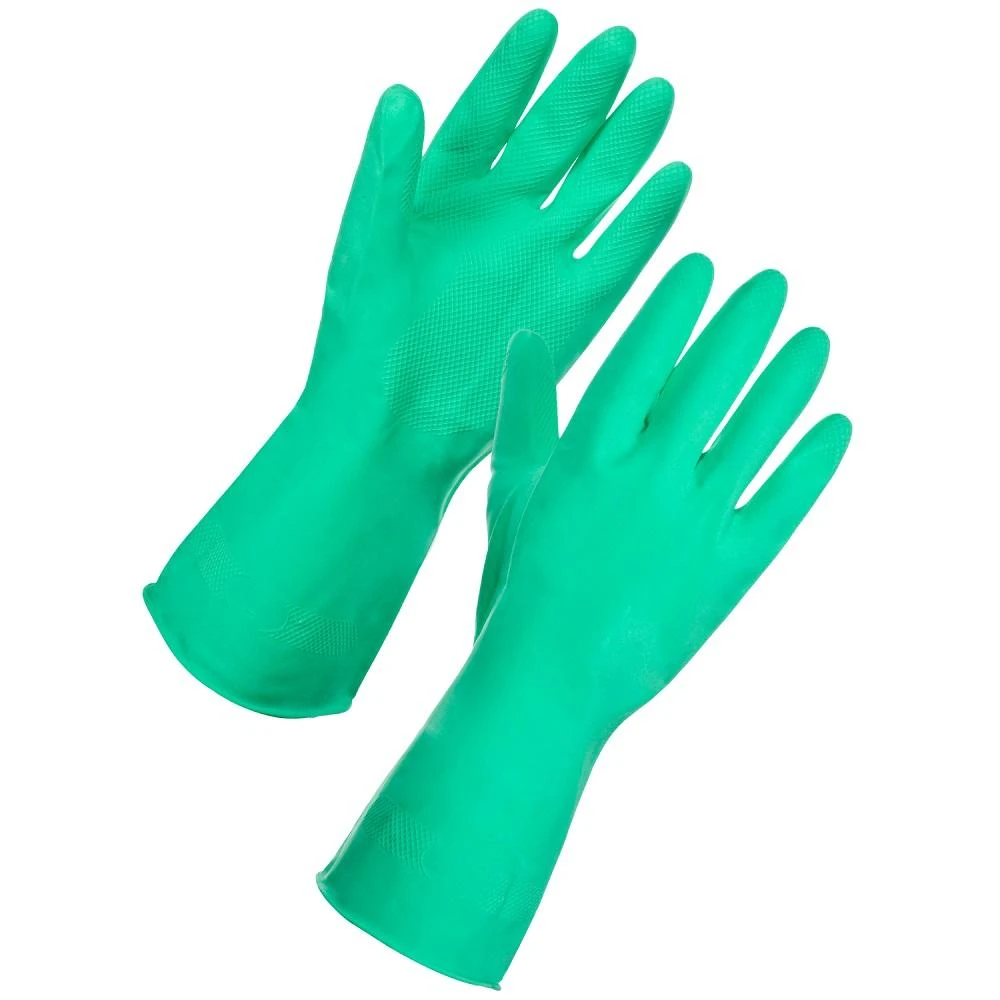  JanSan Rubber Household Gloves Small Green