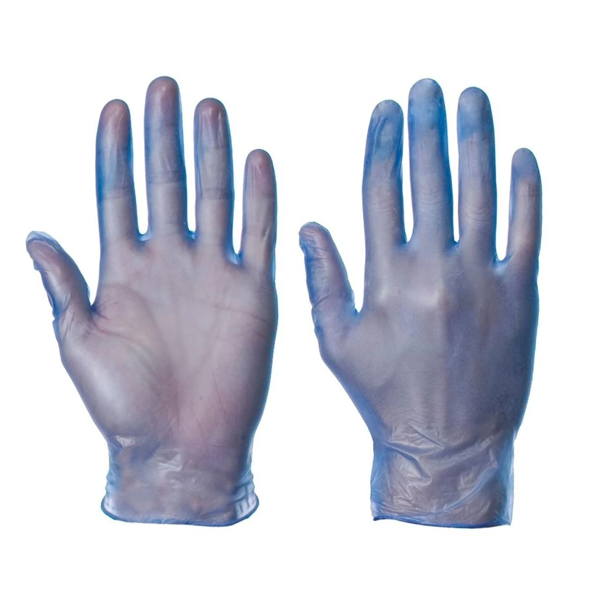 JanSan Vinyl Powder Free Gloves Medium Blue