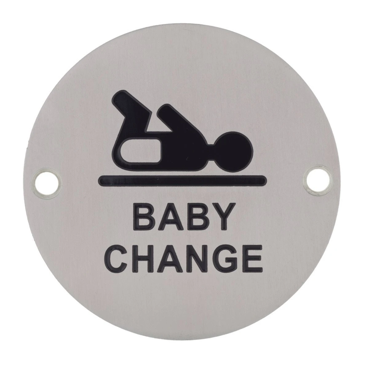 Signage Stainless Steel Baby Change 