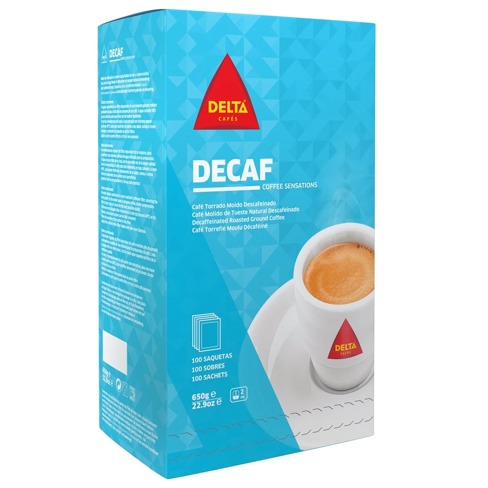  Delta Decaffeinated Ground Sachets 